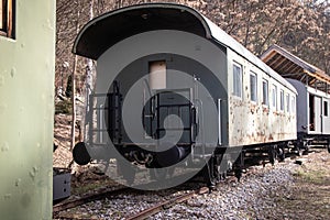 Old freight train containers