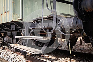 Old freight train containers