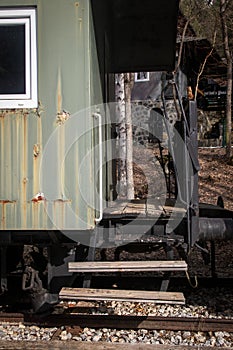 Old freight train containers