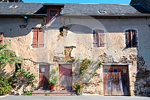 Old French house uninhabitable