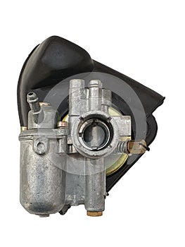 Old French moped carburettor, front view