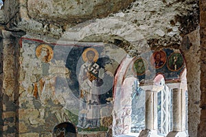 An Old fresco on the wall of St Nicholas church, Demre