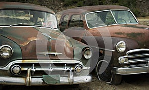 Old Friends Rusting at the Junkyard FOR SALE