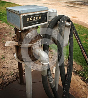 Old fuel pump meter