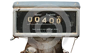Old fuel pump meter