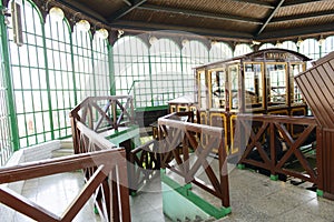 Old funicular station at Castle Hill. Budapest. Hungary.