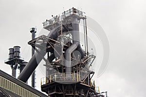 Old furnace of a foundry industry complex.