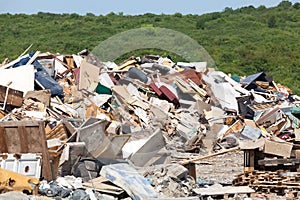 Old furniture at the landfill