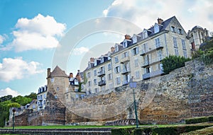 The old Gallo-Roman wall in a le mans