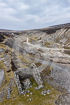 Old Gang Mine from hillside vert