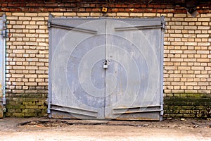 Old garage gate