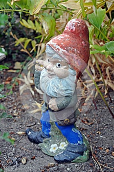 Old garden gnome