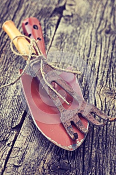 Old garden tools
