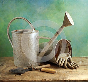 Old garden tools