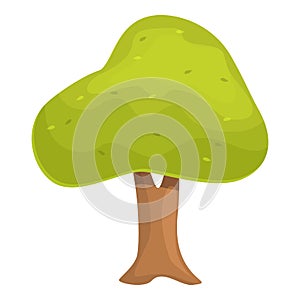 Old garden tree icon cartoon vector. Hedge man