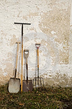 Old gardening tools