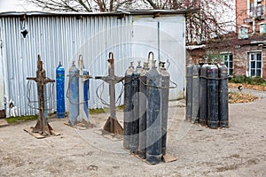 Old gas cylinders