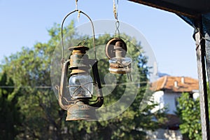 Old gas lamp