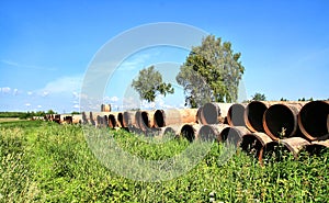 Old gas pipes