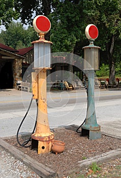 Old gas pumps