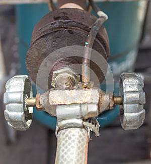 Old gas stove valve
