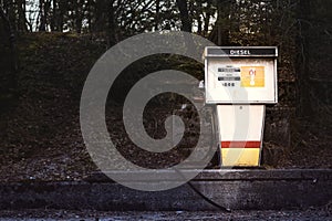 Old gasoline pump