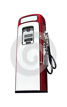 Old Gasoline Pump isolated