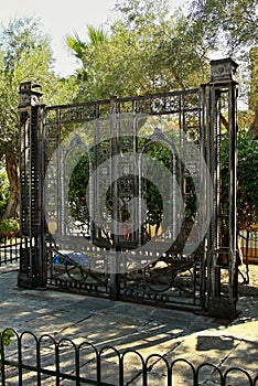 Old gate in Achillion photo