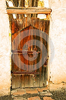 Old gate at Mission San Miguel Arcangel photo