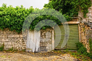 Old Gate in Nerezisca, Brac, Croatia