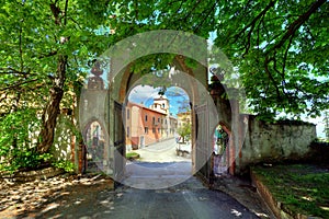 Old Gate. Novello, Northern Italy. photo
