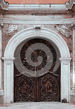Old gate of San Agustin Church, Manila, Philippines