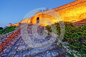 Old gate and stairs at Belgrade fortress