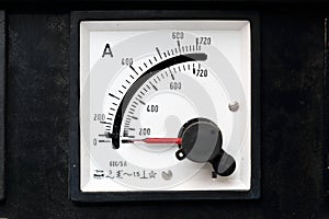 Old gauges for electricity with top indicator