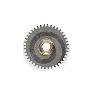 Old gear isolated on white