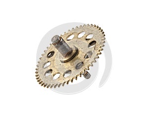 Old gear isolated on white