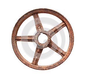 The old gear is rusty