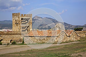 Old Genoese fortress XI century in Sudak. Crimea. Ukraine