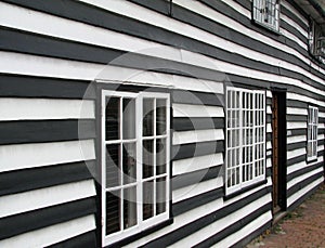 Old georgian shiplap weatherboard house