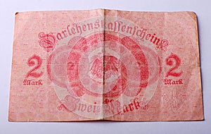 Old German banknote from 1914