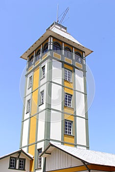 Old German colonial tower building, Swakopmund, Namibia