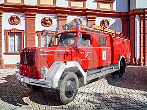 Old german fire brigade car - Magirus Deutz