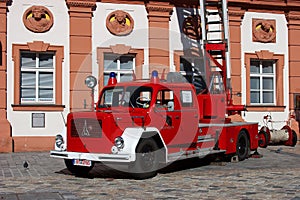 Old german fire brigade car - Magirus Deutz