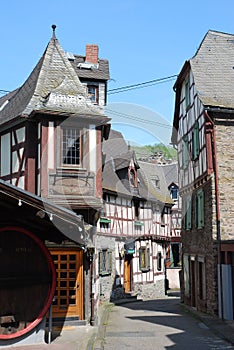 Old German half-timbered houses, Braubach, Germany