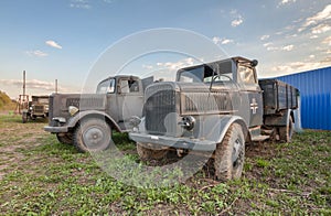 Old German military trucks