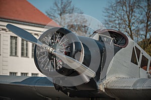 Old German passenger airplane