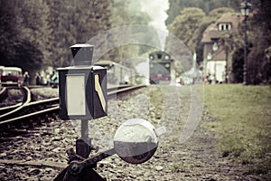 Old german railroad switch lantern