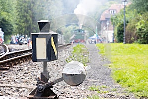 Old german railroad switch lantern