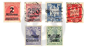 Old german stamp