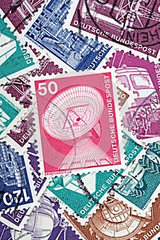 An old German stamp about Earth Stations (Editorial)